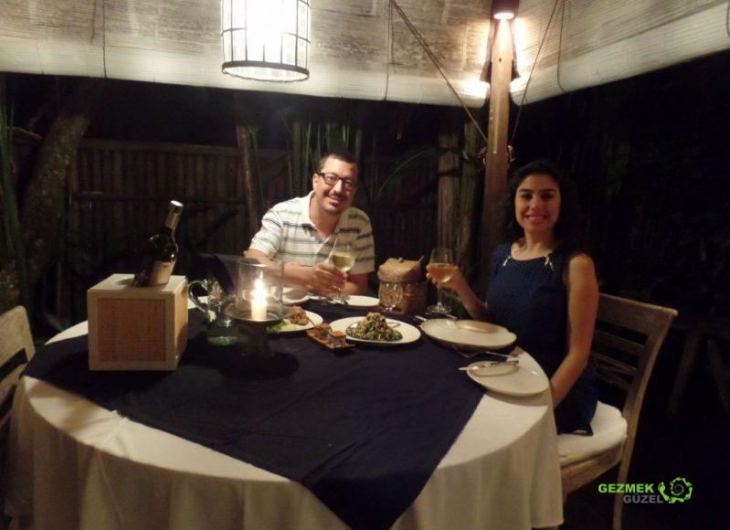 Akşam Yemeği, Villa Shamballa Bali, Bali'de Balayı