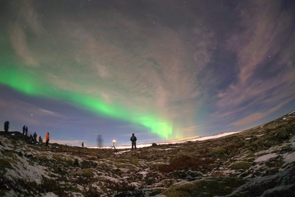 İzlanda'da kuzey ışıkları
