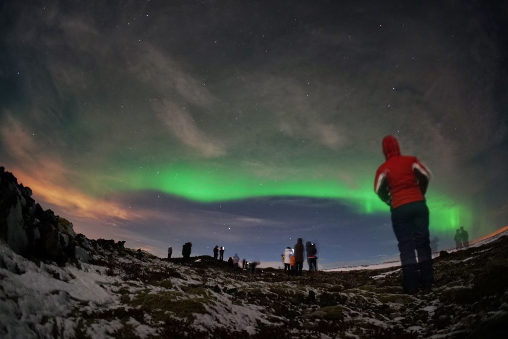 İzlanda'da kuzey ışıkları