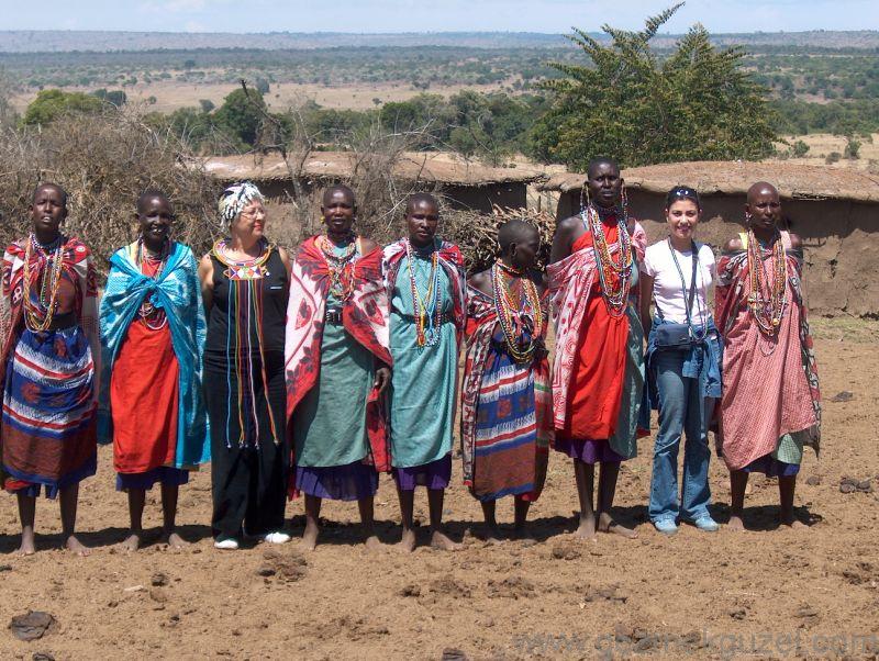 Maasai Yerli Halkı Yerel Dans Kenya